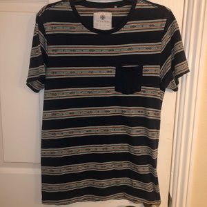Navy & Aztec print tee